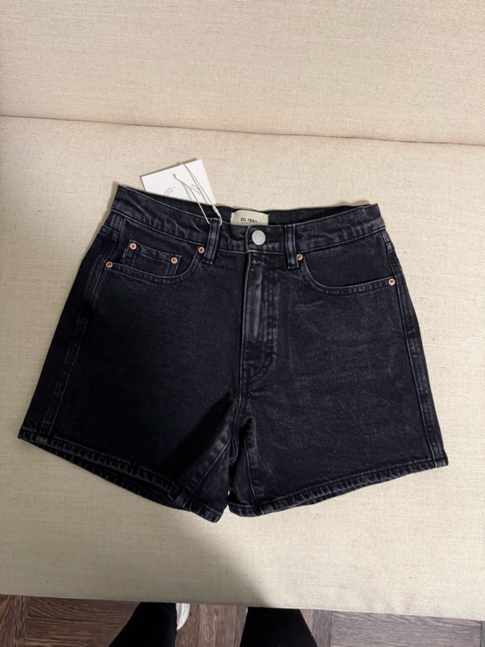 NWT Black Jean Shorts